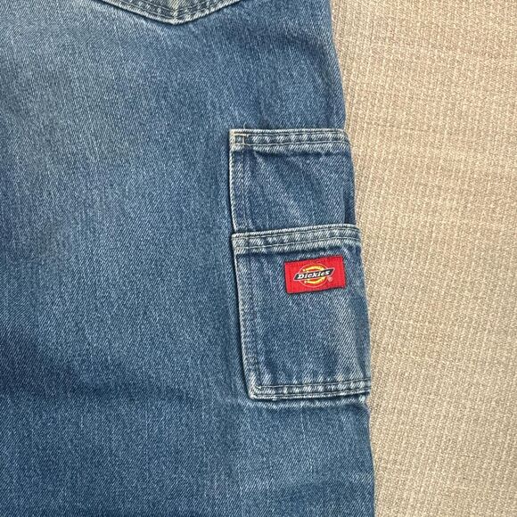 Distressed Vintage Dickies Relaxed Fit Straight Leg Double Knee Carpenter Jeans - Picture 3 of 8